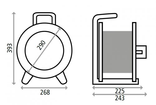 K2Y000TF HEDI Катушка для удлинителя из пластика D=290мм/3GS/IP44/термозащита