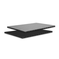 0568BG Adam Hall Сэндвич-панель листовой PP черный-серый 6,8мм 2500x1250 мм