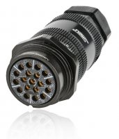 SSX19FVDGSMQN SSX 19 pin розетка кабельная, покрытие контактов золотом, под пайку  (каб. 15-23мм) M40
