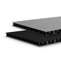 0594BG Adam Hall Сэндвич-панель листовой PP черный-серый 9,4мм 2500x1250 мм