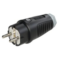 0511-sdg PCE Вилка кабельная 16A/250V/2P+E/IP54 корпус черный, маркер серый