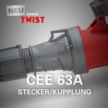 Разъемы CEE 63A - новый дизайн и эргономика Разъемы CEE 63A - новый дизайн и эргономика