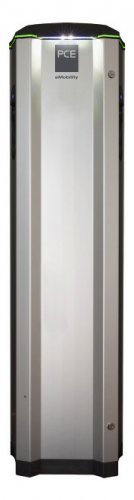 353568 PCE Напольная зарядная станция LS4 2х22kW, розетка Типа 2 + 2xУЗО (Тип А+DC)+LAN+RFID