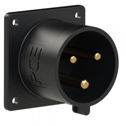 623-6x PCE Вилка встраиваемая 32А/230V/1P+N+E/IP44, черная