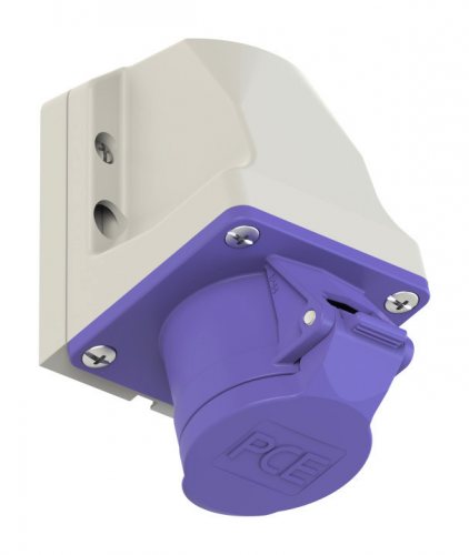 162v PCE Розетка настенная 16А/24V/2P/IP44, никелированные контакты