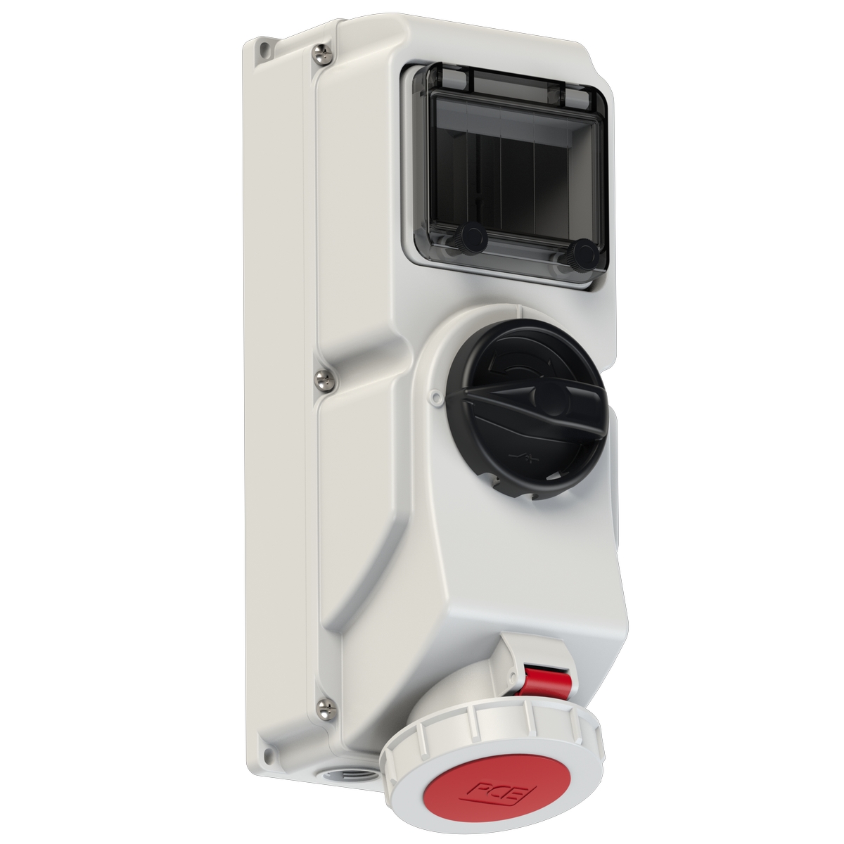 76252-6 PCE Розетка настенная 32А/400V/3P+N+E/IP67, под автоматический выключатель, DIN-рейка