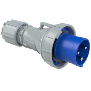 033-6 PCE Вилка кабельная 63А/230V/1P+N+E/IP67