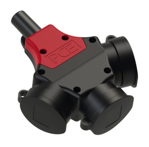 #25311-s5 PCE Тройник каб 16A/250V/2P+E/IP44 с рез корпусом и 5-кон разъемом (см.артикул 253711-sr5)