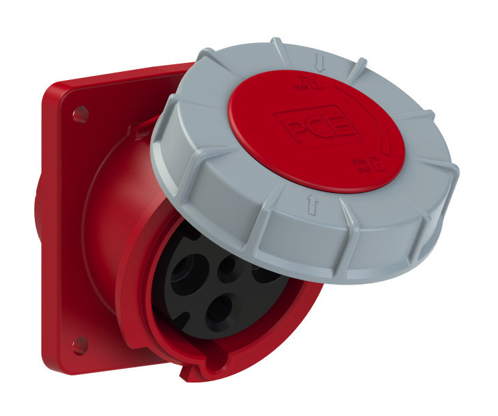 4345-6 Розетка встр накл 63А/400В/4П/IP67