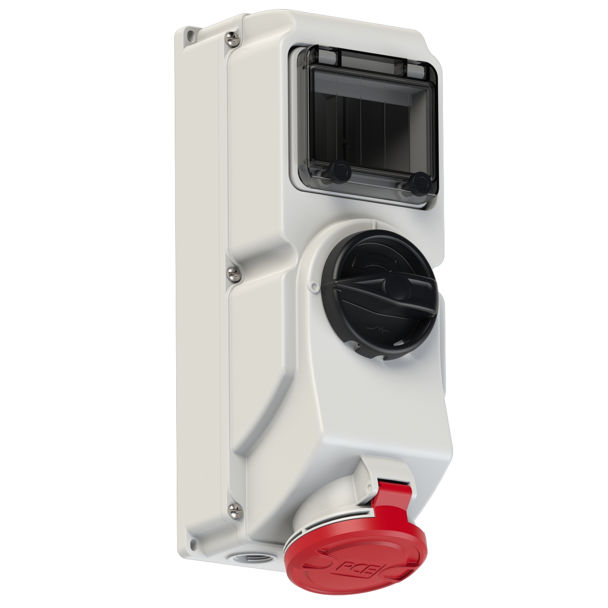 7625-6 PCE Розетка настенная 32А/400V/3P+N+E/IP44, под автоматический выключатель, DIN-рейка