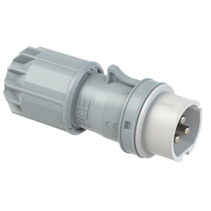083-10v PCE Вилка кабельная 16А/24-42V/2P+E/IP44, никелированные контакты