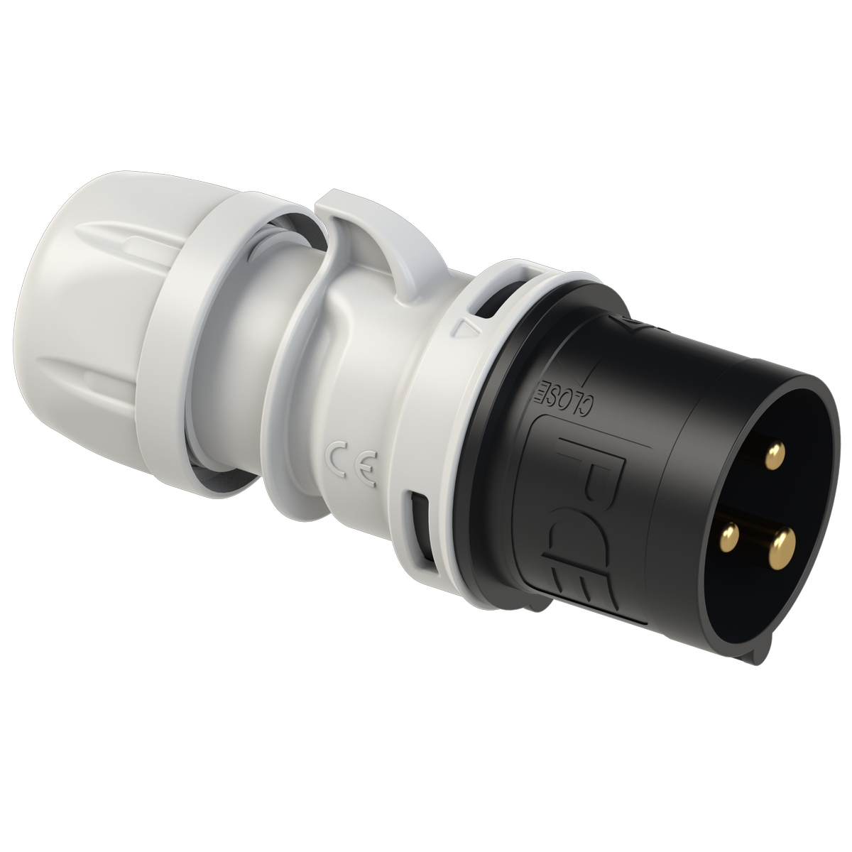 023-7 PCE Вилка каб 32А/500V/1P+N+E/IP44