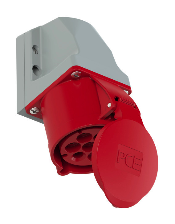 127-6 Розетка наст 32А/400В/7П/IP44 (не производят см.127-6v)