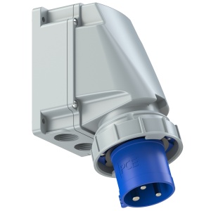533-6 PCE Вилка настенная 63А/230V/1P+N+E/IP67