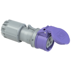 263v PCE Розетка кабельная 16А/24V/2P+E/IP44, никелированные контакты