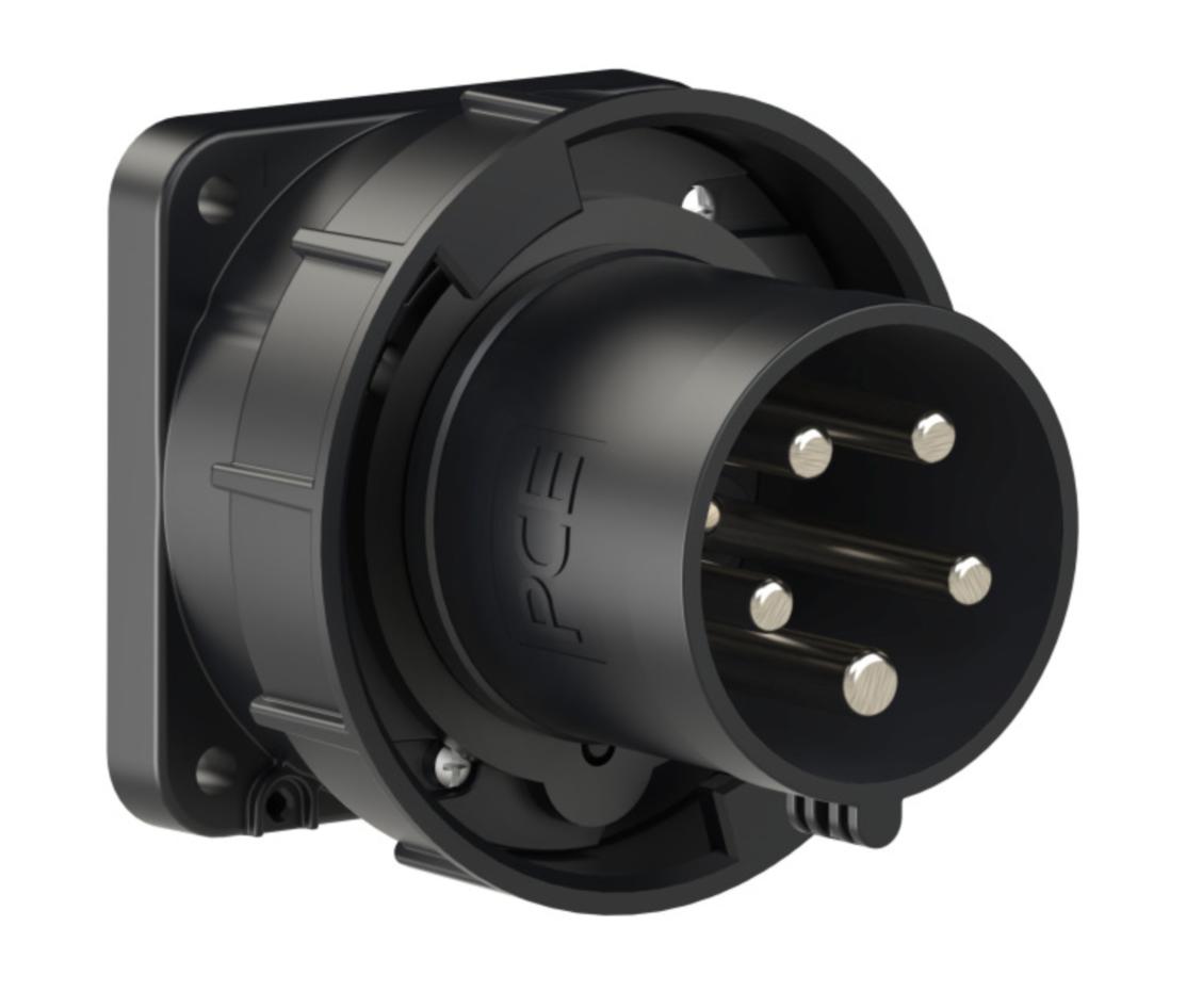 635-6xs PCE Вилка встр 63А/400V/3P+N+E/IP67 черная