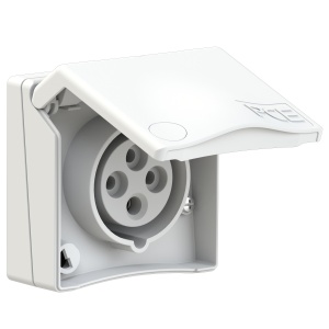 844-6v PCE Розетка встраиваемая 16А/400V/3P+E/IP44