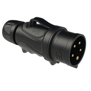 0253-6x PCE Вилка каб 32A/400V/3P+N+E/IP44 GRIP черная