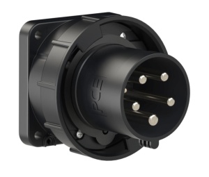 635-6xs PCE Вилка встр 63А/400V/3P+N+E/IP67 черная