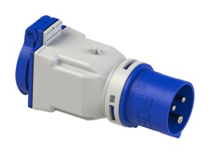 9433100 PCE Адаптер (CEE 16A 1P+N+E – Schuko 16A 2P+E) IP44