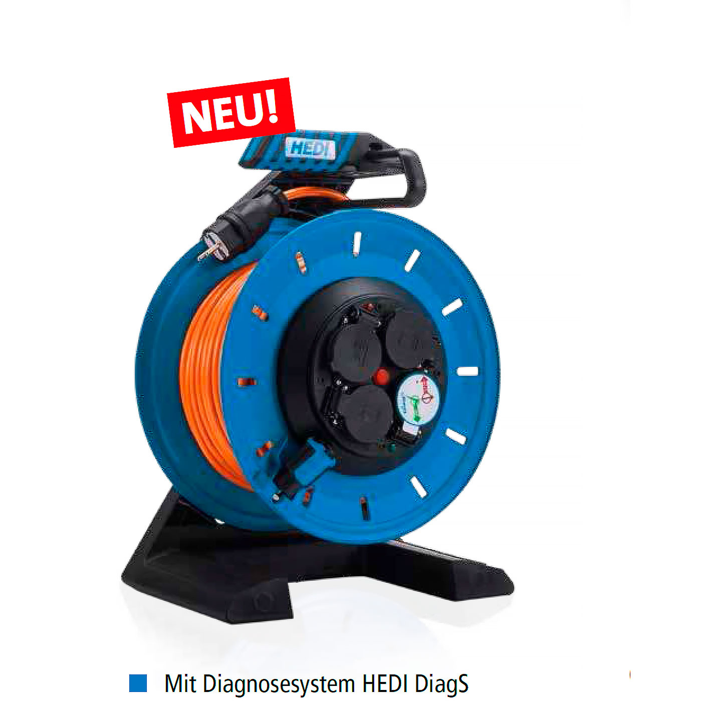 K7SR25Q2TF HEDI Удлинитель на катушке из пластика D=290мм/4GS/IP54/25м H07BQ-F3G2,5/термозащита