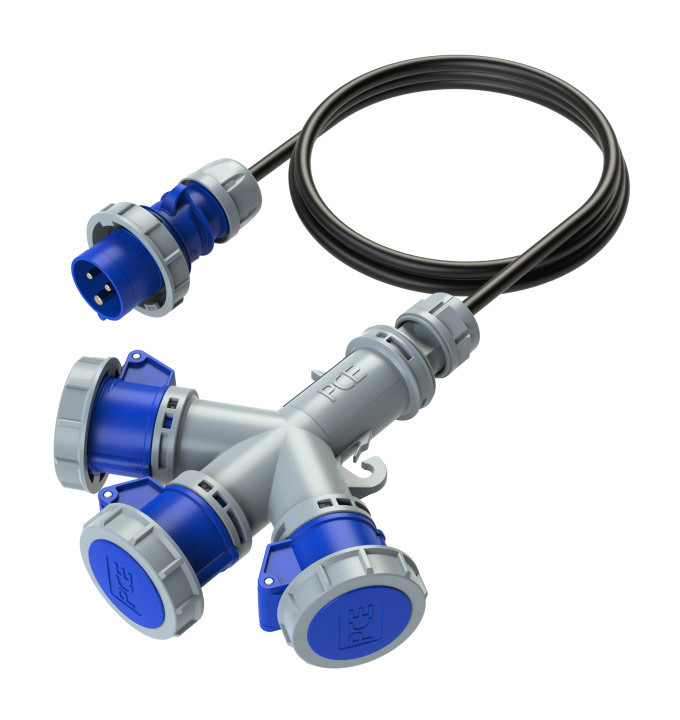 9432003 Тройник 16А/230V/2P+E/IP67