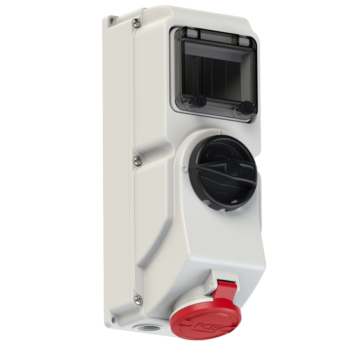 7615-6 PCE Розетка настенная 16A/400V/3P+N+E/IP44, под автоматический выключатель, DIN-рейка