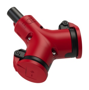 25212-r PCE Двойник 16А/250V/2P+E/IP44 красный