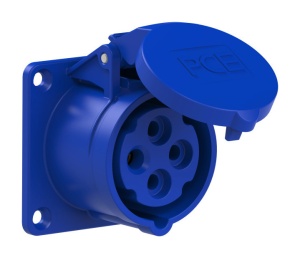 314-9 PCE Розетка встраиваемая 16А/230V/3P+E/IP44, фланец 70x70