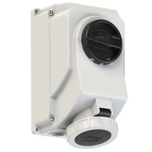 75232-7 Розетка наст с выкл и блокир 32А/500В/3П/IP67