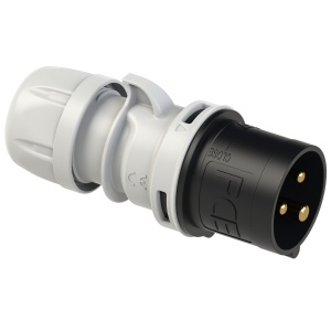 023-7 PCE Вилка каб 32А/500V/1P+N+E/IP44