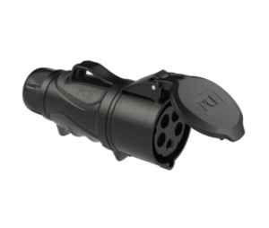 2153-6x PCE Розетка каб 16A/400V/3P+N+E/IP44 GRIP черная