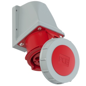 1272-6v PCE Розетка настенная 32А/400V/6P+E/IP67, никелированные контакты 1272-6v PCE Розетка настенная 32А/400V/6P+E/IP67, никелированные контакты