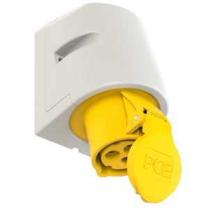 113-4 PCE Розетка наст 16А/110V/1P+N+E/IP44