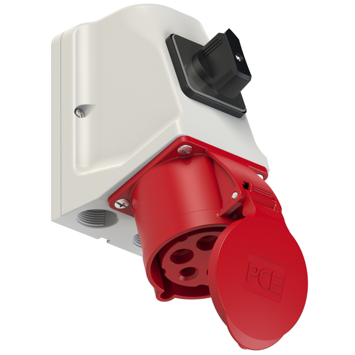 75925-6 PCE Розетка настенная 32А/400V/3P+N+E/IP44 с выключателем 