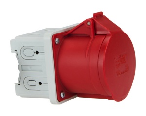 81315-6 PCE Розетка встр 16А/400V/3P+N+E/IP44 с монтажной коробкой на DIN-рейку