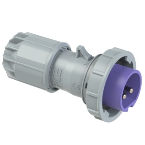 0622v PCE Вилка кабельная 16А/24V/2P/IP67, никелированные контакты