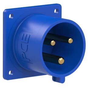 623-6 PCE Вилка встраиваемая 32А/230V/1P+N+E/IP44, фланец 70x70