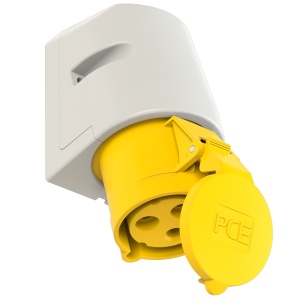 123-4 PCE Розетка наст 32А/110V/1P+N+E/IP44