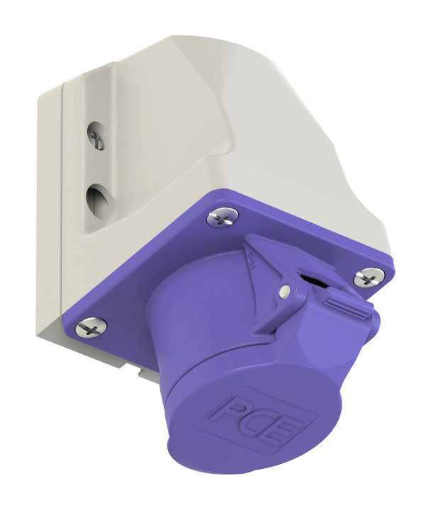 172v PCE Розетка настенная 32А/24V/2P/IP44, никелированные контакты