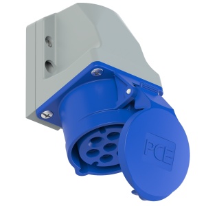 117-9v PCE Розетка наст 16А/230V/6P+E/IP44