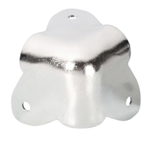 4020 Adam Hall Уголок никелированный 38 x 38мм с тремя ножками 4020 Adam Hall Уголок никелированный 38 x 38мм с тремя ножками