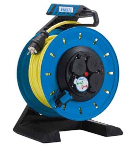 K7SR25U2TF HEDI Удлинитель на катушке из пластика D=290мм/4GS/IP54/25м AT-N07V3V3-F3G2,5/термозащита