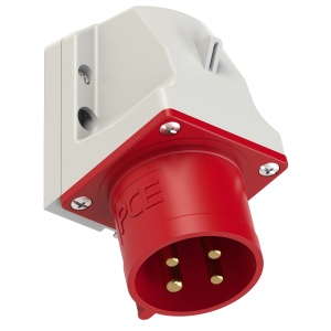 524-6 PCE Вилка настенная 32A/400V/3P+E/IP44