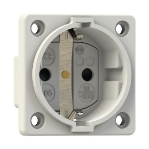 10584-0wsc PCE Розетка встр 16A/250V/2P+E/IP20 50x50 белая