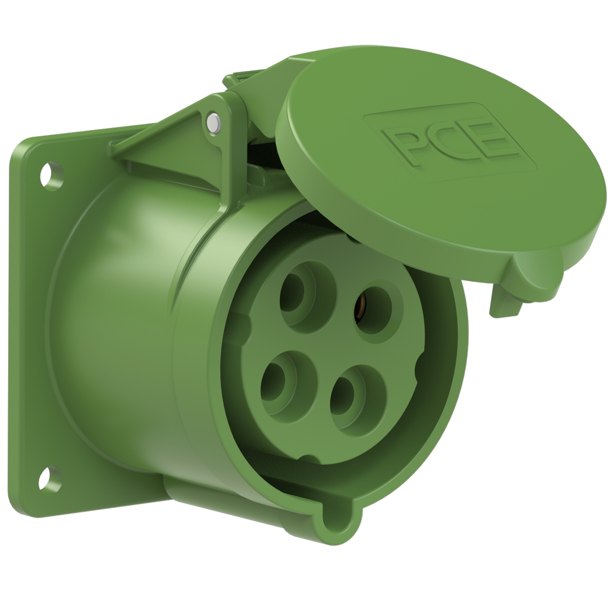 324-2f7 PCE Розетка встраиваемая 32А/50-500V/3P+E/IP44