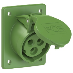 413-10 PCE Розетка встр накл 16А/500V/1P+N+E/IP44