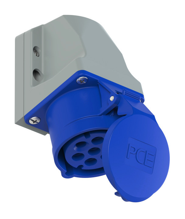 117-9 Розетка наст 16A/230V/6P+E/IP44 (не производят см.117-9v)