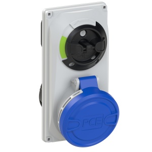 6023-6 PCE Розетка встраиваемая 32А/230V/1P+N+E/IP44, с выключателем и блокировкой 