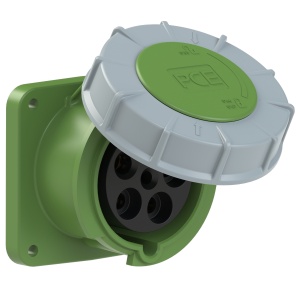 335-10 PCE Розетка встр 63А/>50-500V/3P+N+E/IP67